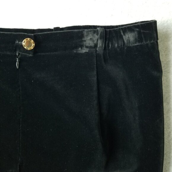 Vintage Givenchy En Plus 20W Womens A-Line Midi Velvet Skirt Goth WitchySplit - Picture 5 of 14